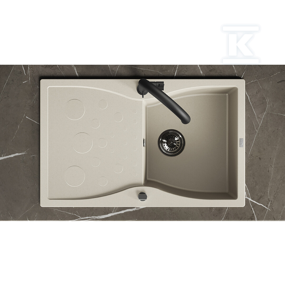 Zlew granitowy 1 komorowy MOLOKIN z - SPO_411T